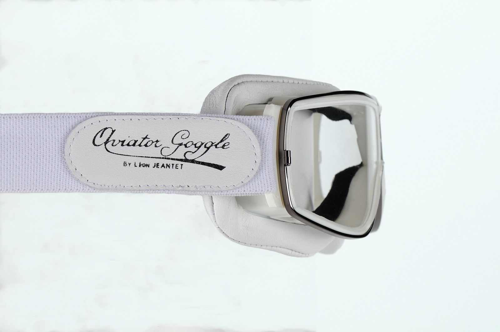 Aviator Retro Pilot T2 Optical Goggles - White Leather - Davida Motorcycle helmets - 5