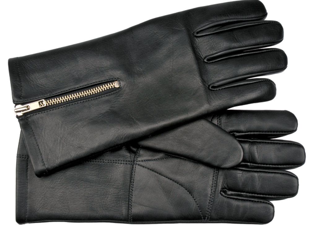 Davida Leather Motorcycle Glove - Black Mens Racer - Davida Motorcycle helmets - 7