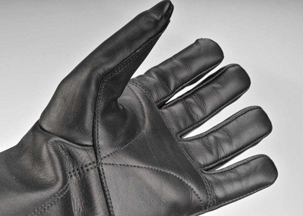 Davida Leather Motorcycle Glove - Black Mens Racer - Davida Motorcycle helmets - 2