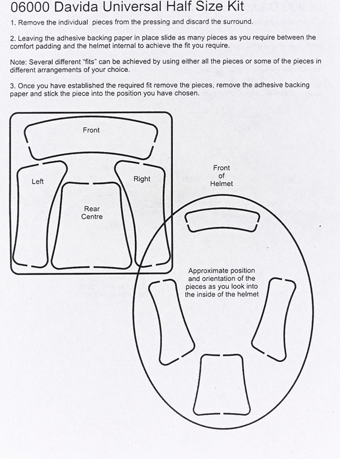 Universal Helmet Half Size Kit