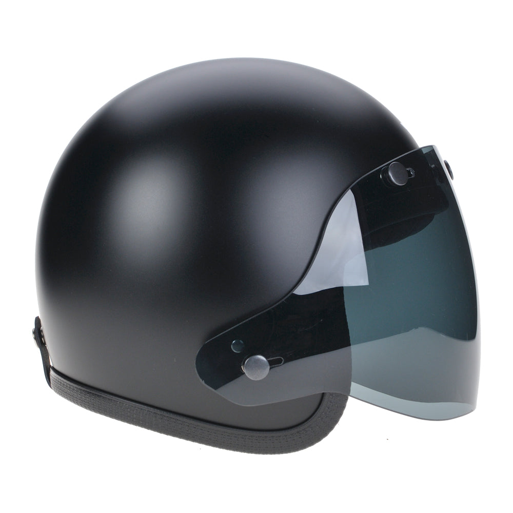 Davida Punk Motorcycle Visors open face helmets smoke tint