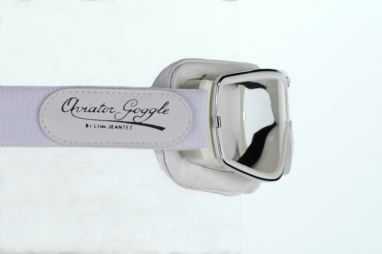 Aviator Retro Pilot T2 Optical Goggles - White Leather - Davida Motorcycle helmets - 3