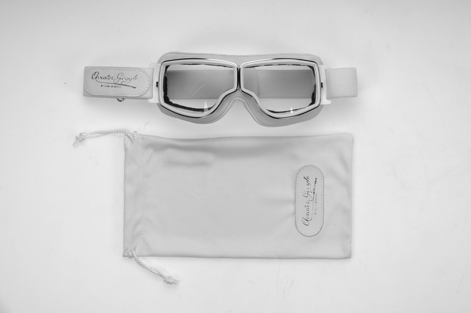 Aviator Retro Pilot T2 Optical Goggles - White Leather - Davida Motorcycle helmets - 4
