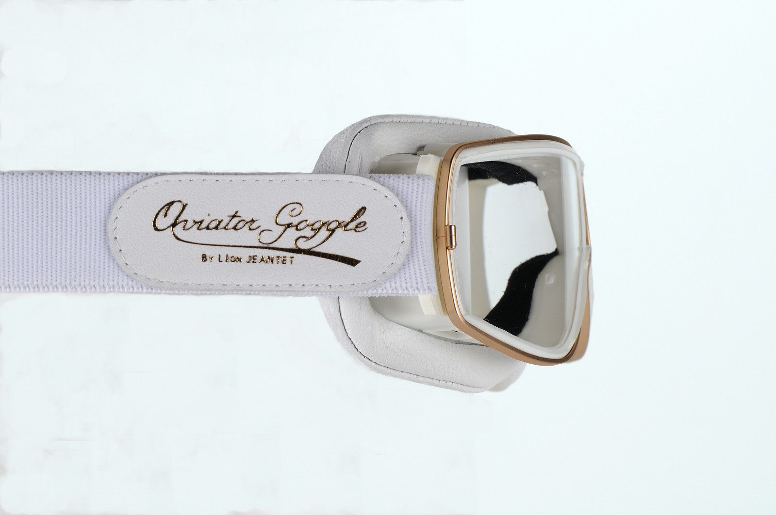 Aviator Retro Pilot T2 Optical Goggles - White Leather - Davida Motorcycle helmets - 1