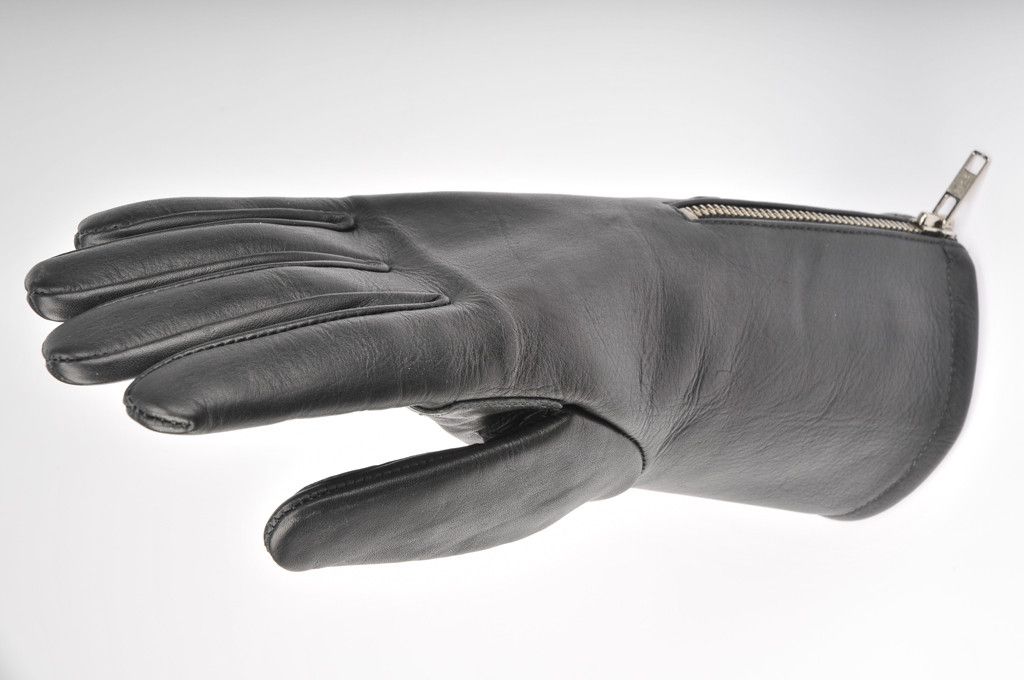 Davida Leather Motorcycle Glove - Black Mens Racer - Davida Motorcycle helmets - 6